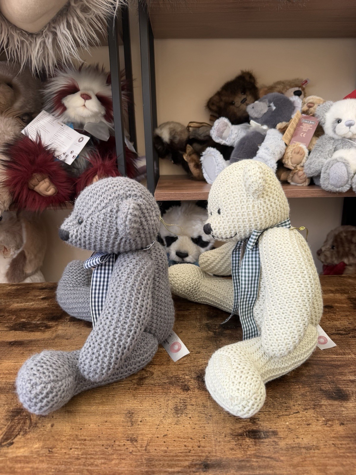 Charlie Bears Knitty Knotty Knitted Bears New With Tags - Image 8
