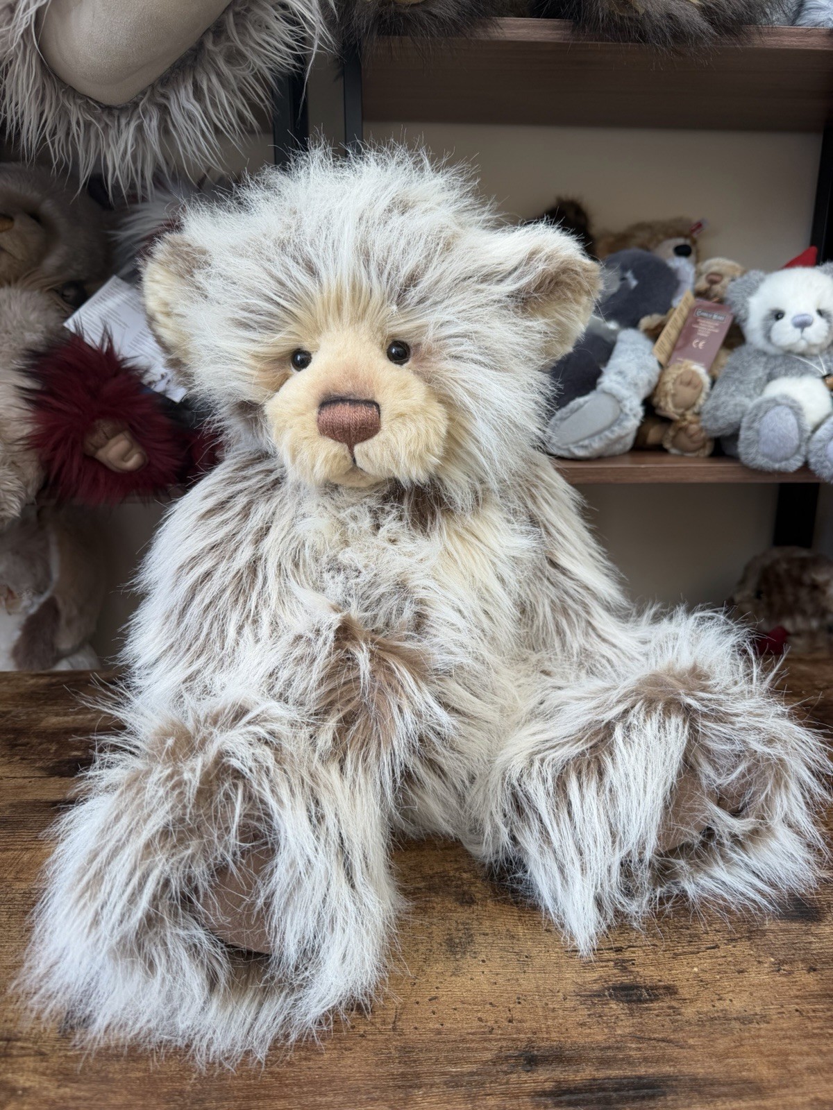 Charlie Bear Donnie CB614893 With Bell Necklace. 56cm. With Tags