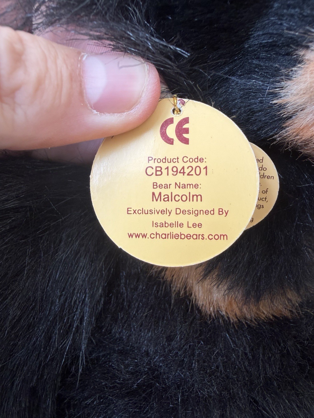 Charlie Bears Malcolm Teddy Bear Retired Tagged Isabelle Lee Designed - Image 9