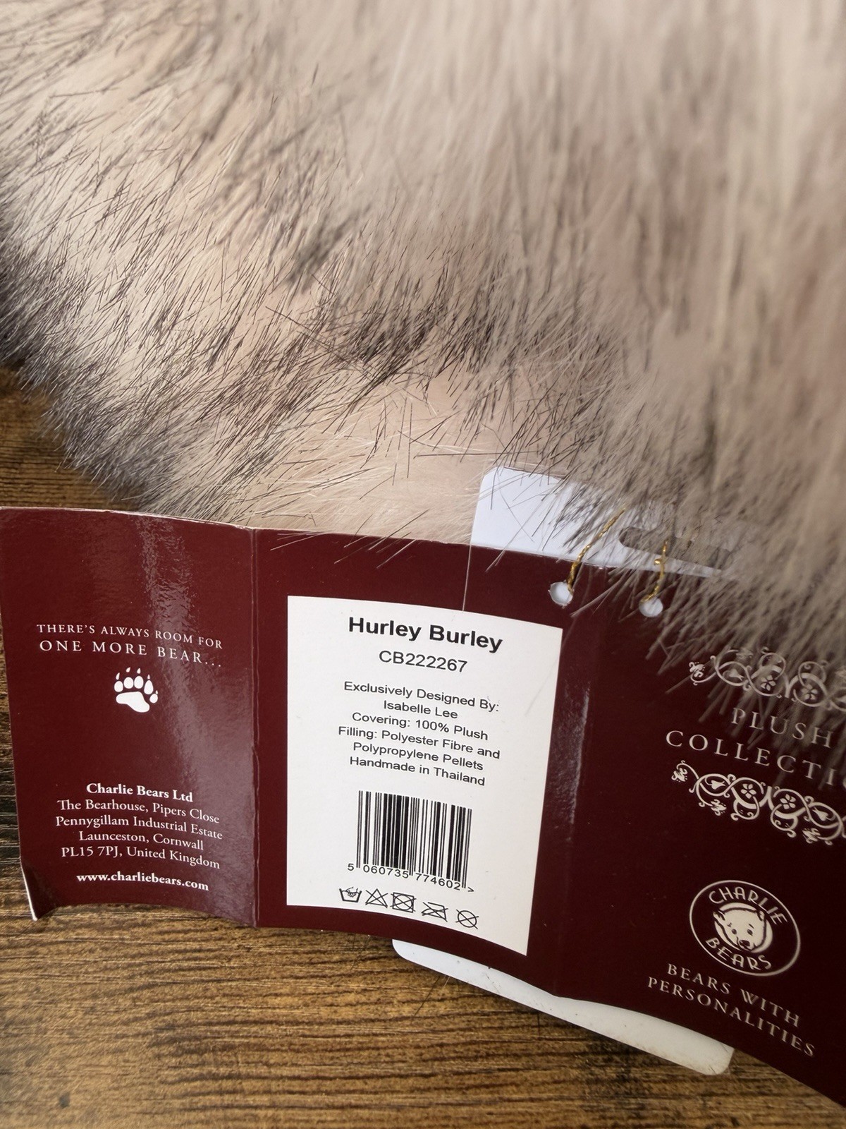 Charlie Bears Hurley Burley Retired Limited Edition 2022 Plush Teddy Bear - Image 6