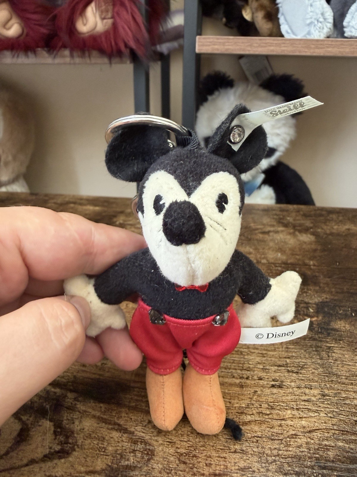 Mickey Mouse Disney Pendant or Keyring by Steiff - EAN 355646