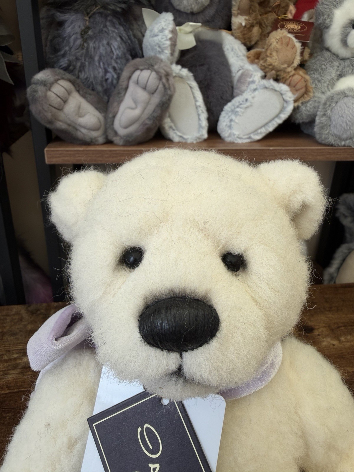 Charlie Bears DONG Polar Bear 100% Wool Limited Edition of only 200 with Tags - Image 7