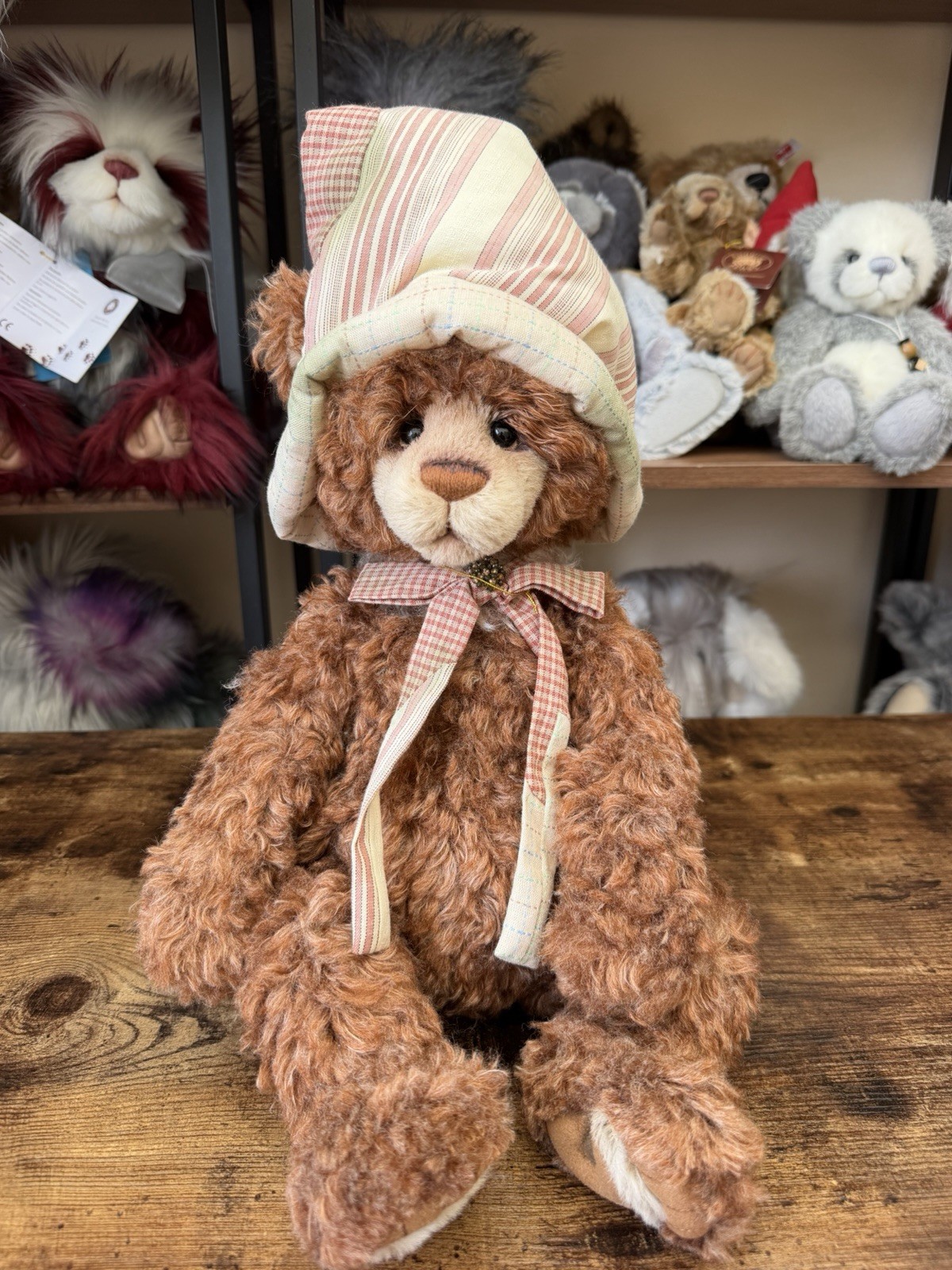 Charlie Bear Isabelle Lee Collection Night Cap SJ-6140 Alpaca Mohair w/ Tags