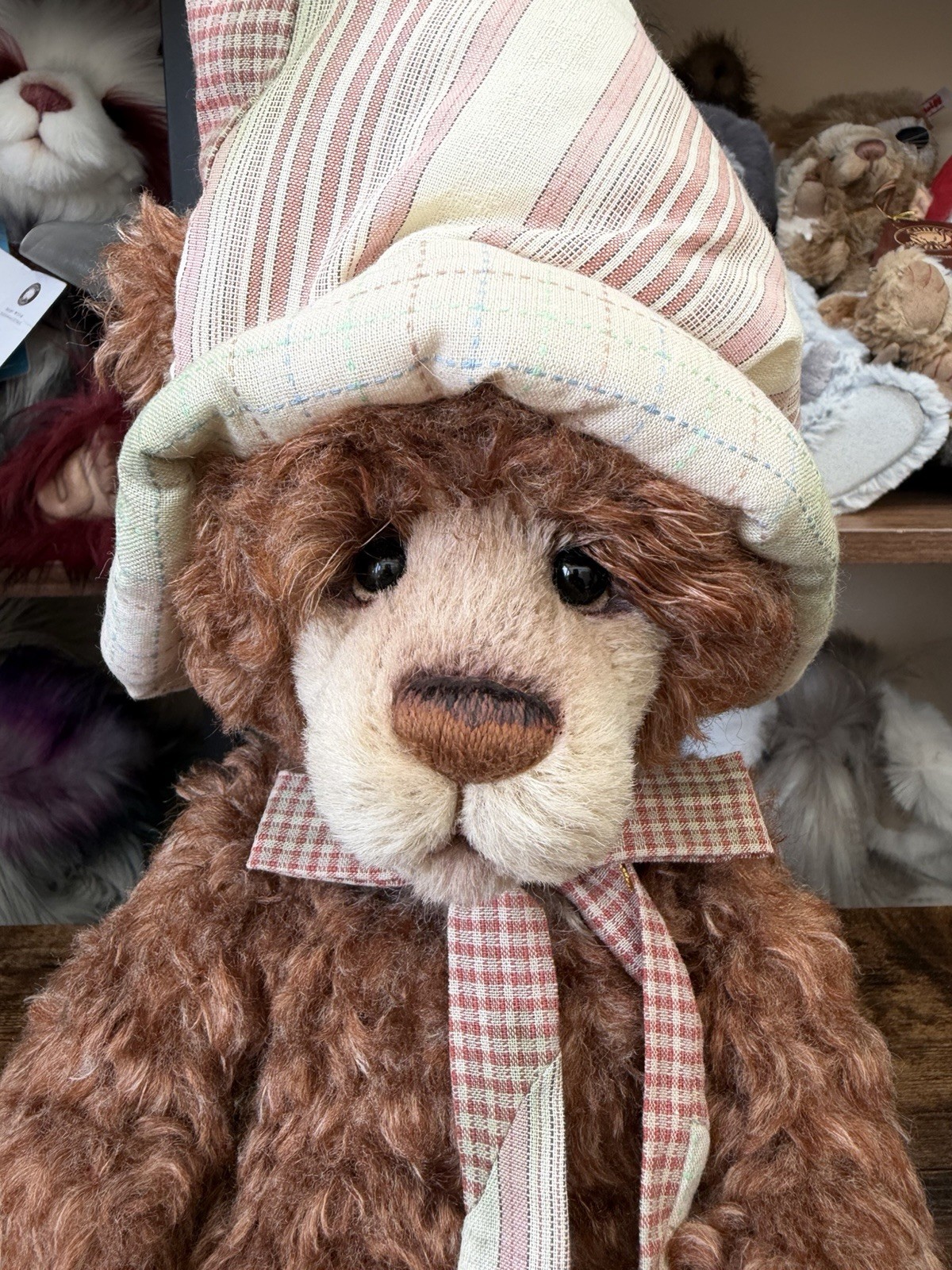 Charlie Bear Isabelle Lee Collection Night Cap SJ-6140 Alpaca Mohair w/ Tags - Image 7