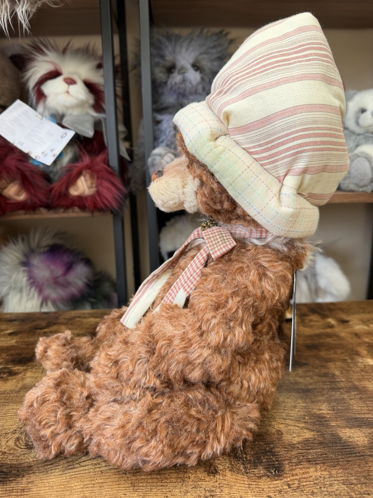 Charlie Bear Isabelle Lee Collection Night Cap SJ-6140 Alpaca Mohair w/ Tags - Image 13