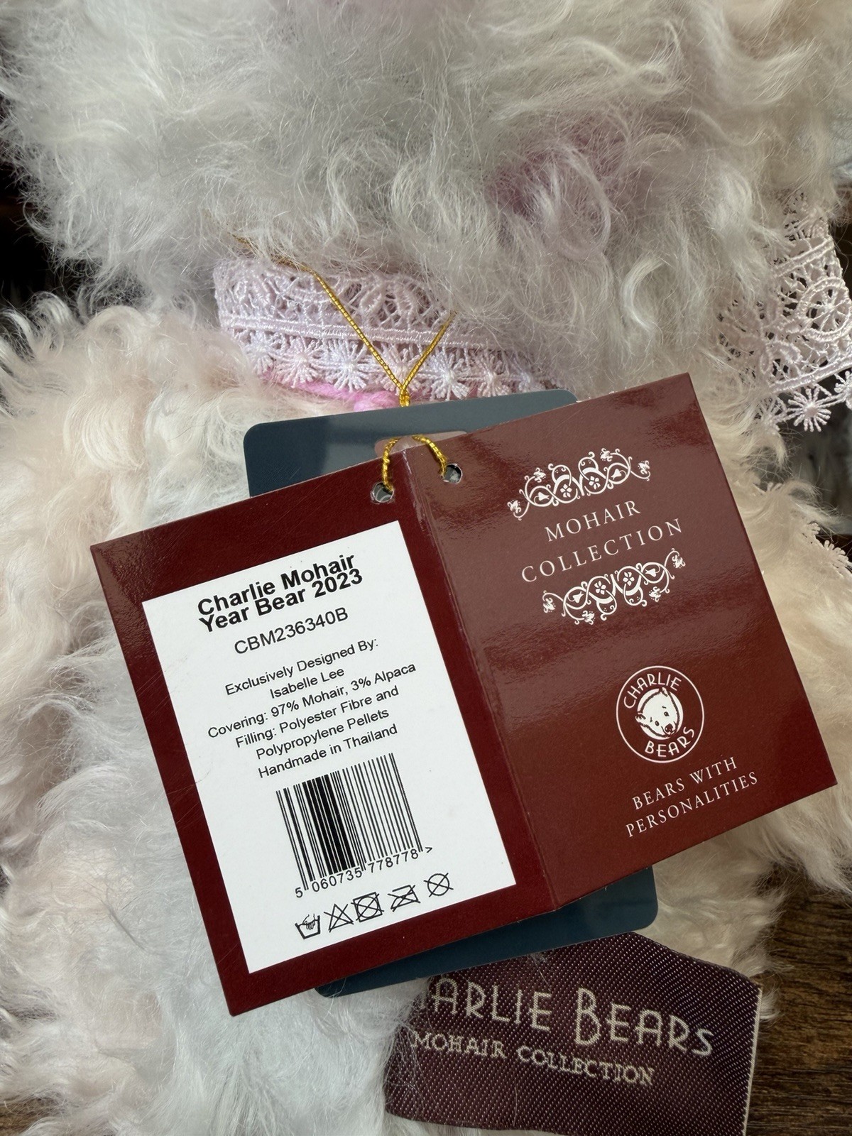 Charlie Bears * Year Bear 2023* Alpaca/Mohair Limited Edition - Image 2