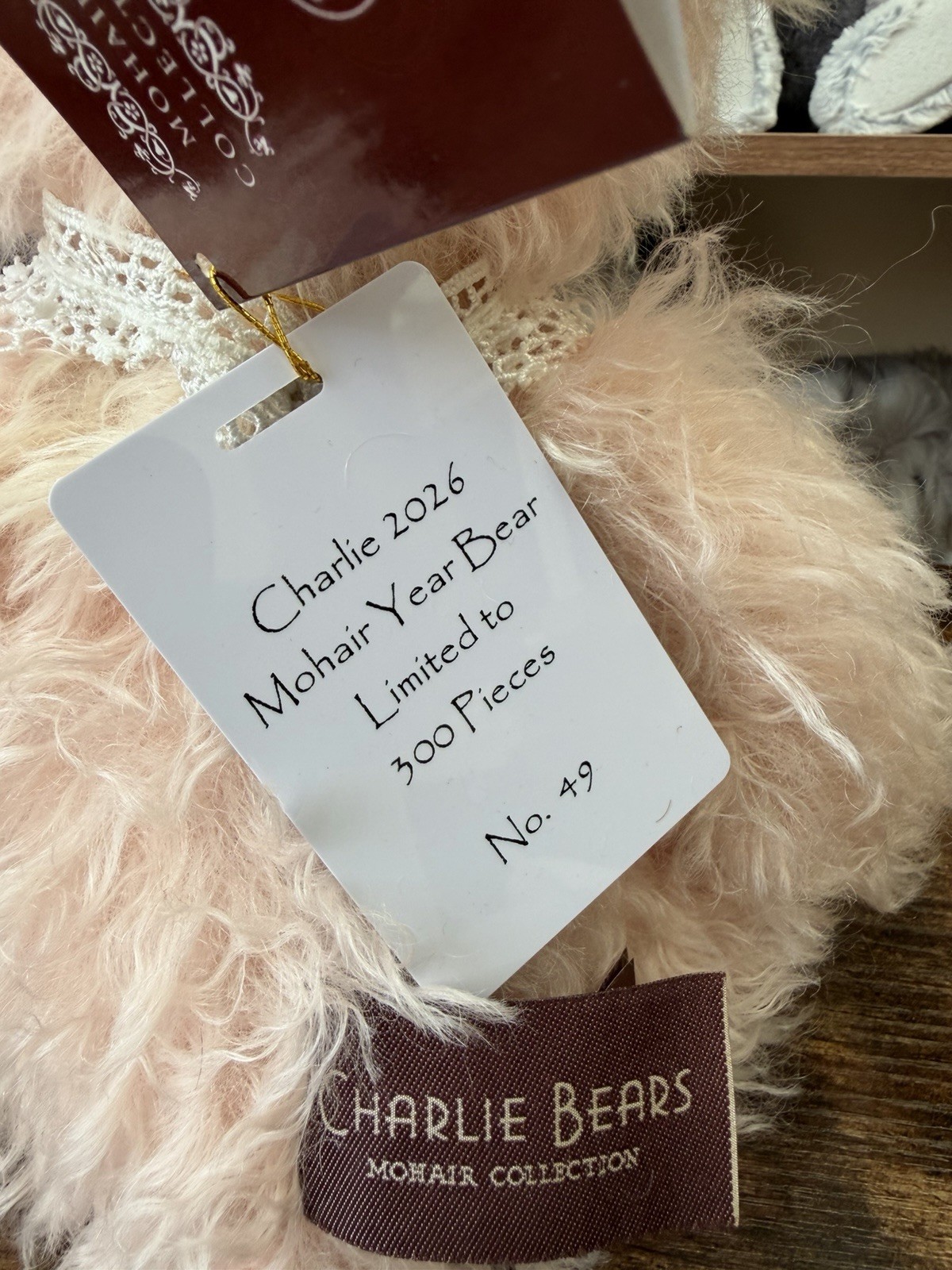 Charlie Mohair Year Bear 2026 - Limited Edition 300 Pieces - Image 10