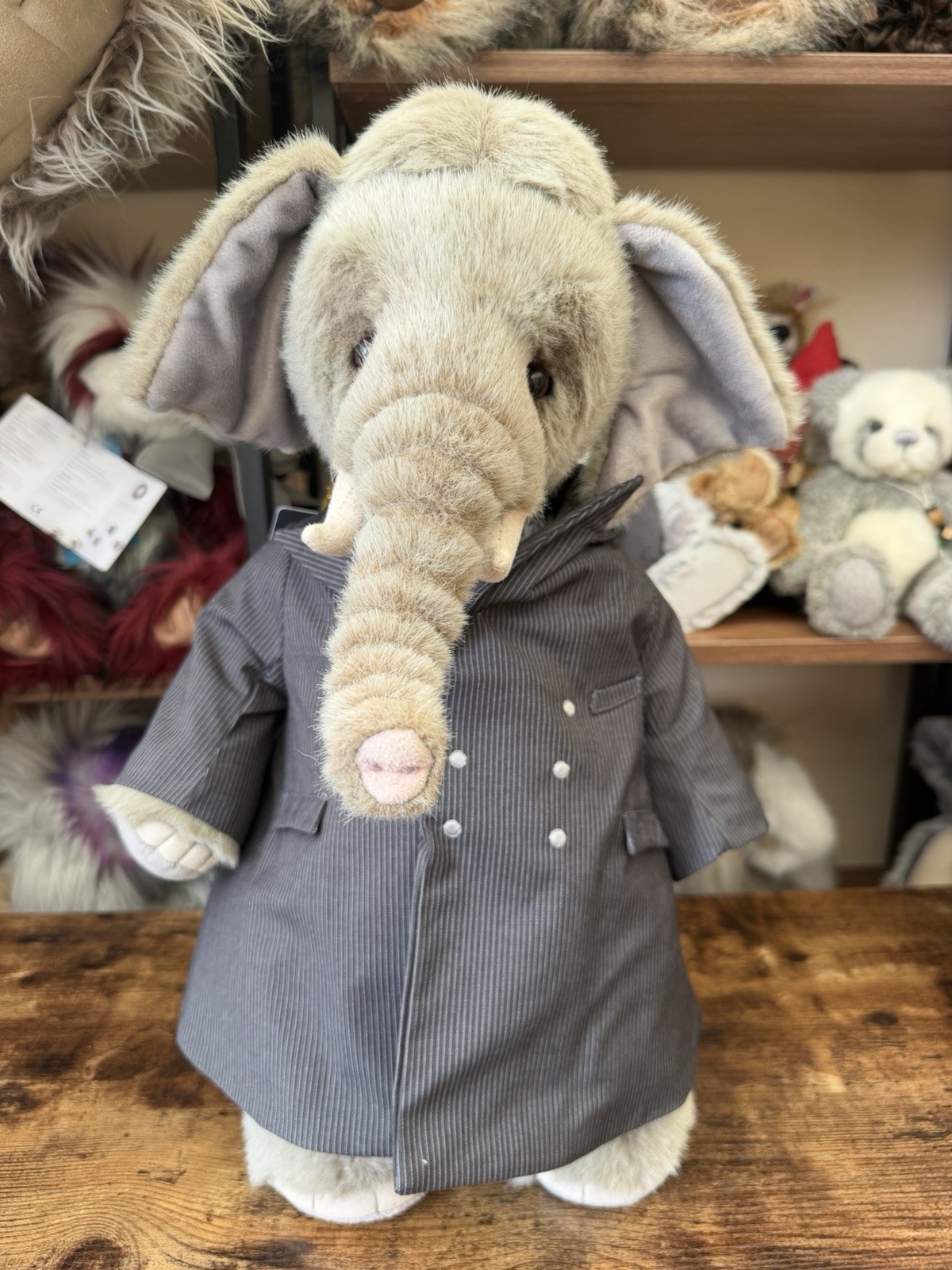 Charlie bear STROLL Elephant Limited Edition Signature in Outfit Excellent Tags