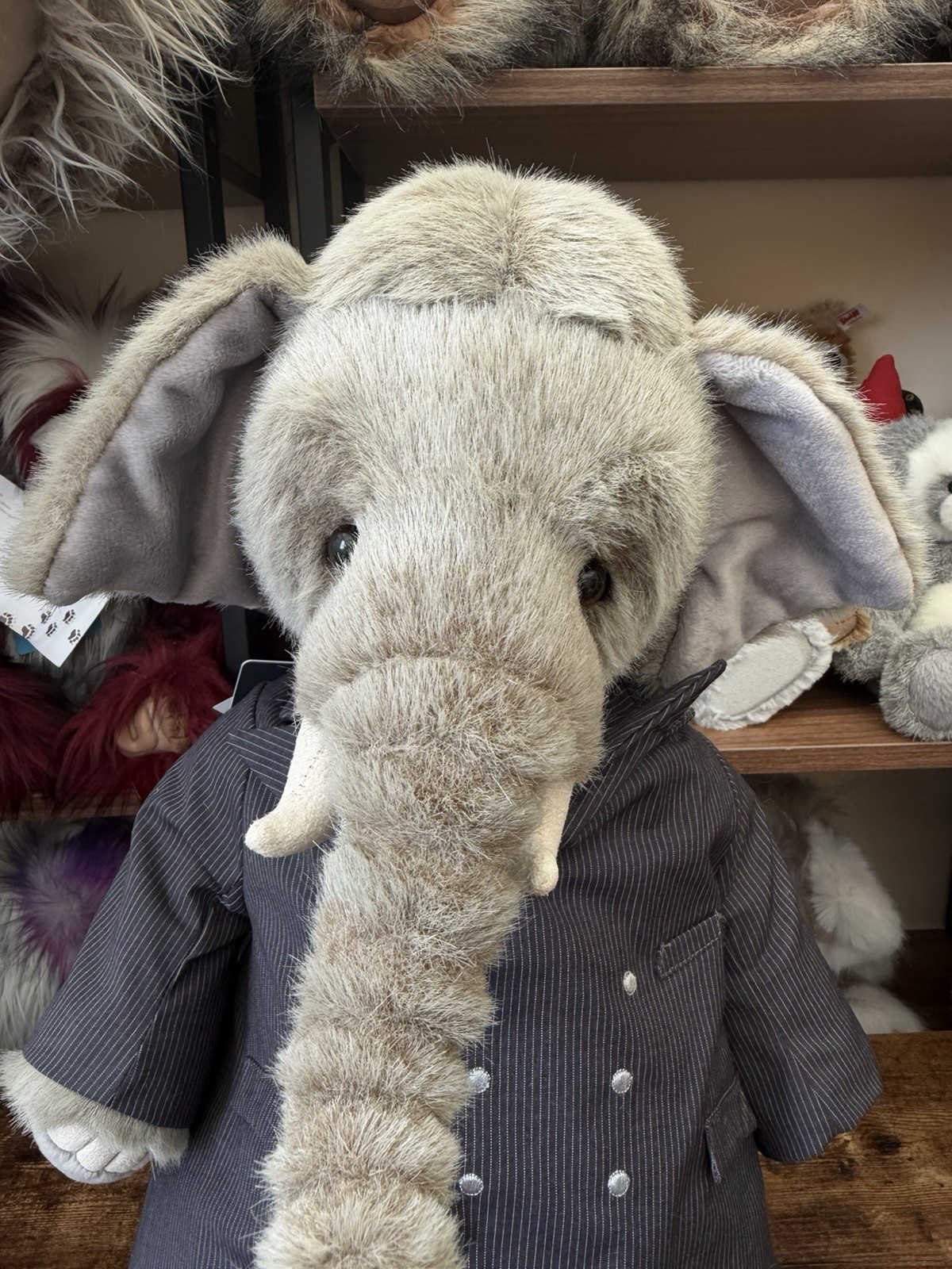Charlie bear STROLL Elephant Limited Edition Signature in Outfit Excellent Tags - Image 2