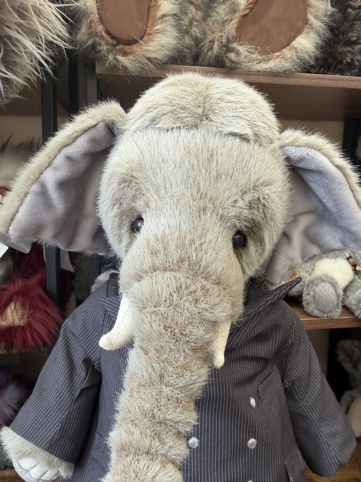 Charlie bear STROLL Elephant Limited Edition Signature in Outfit Excellent Tags - Image 7