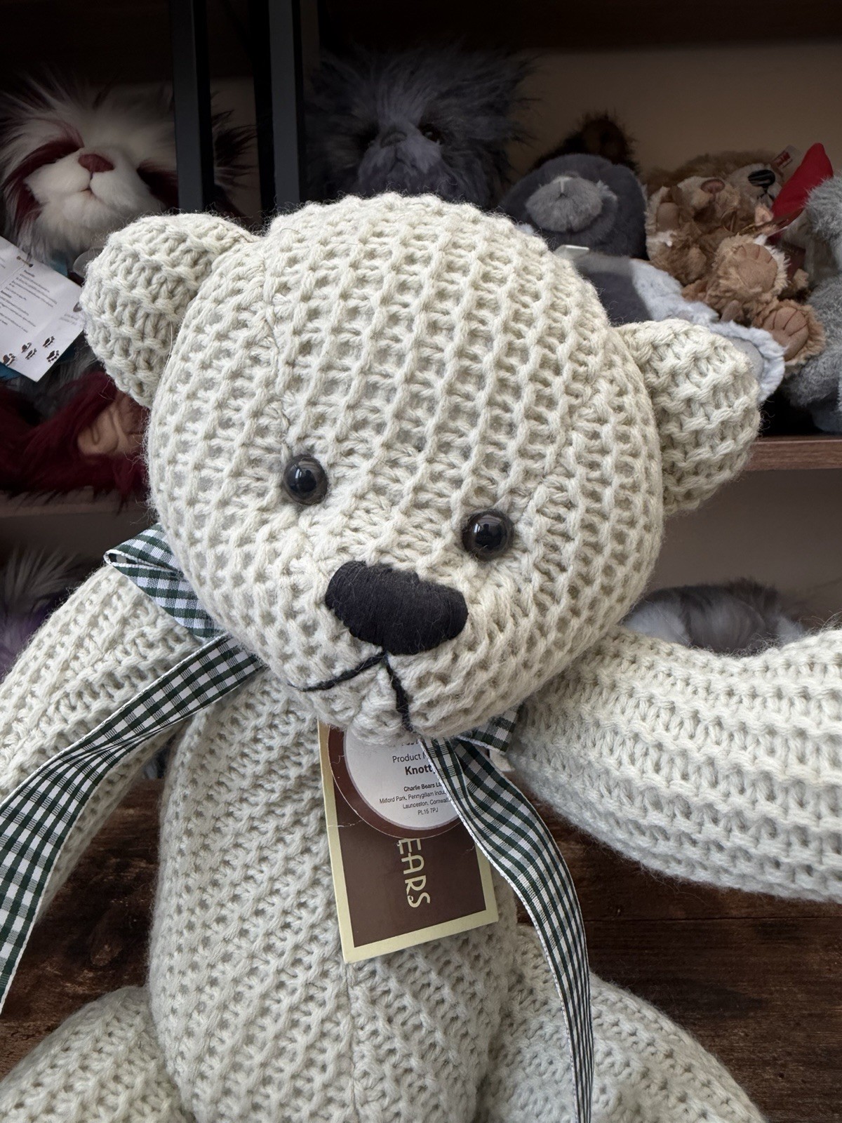 Charlie Bears Knotty knitted bear - Image 2