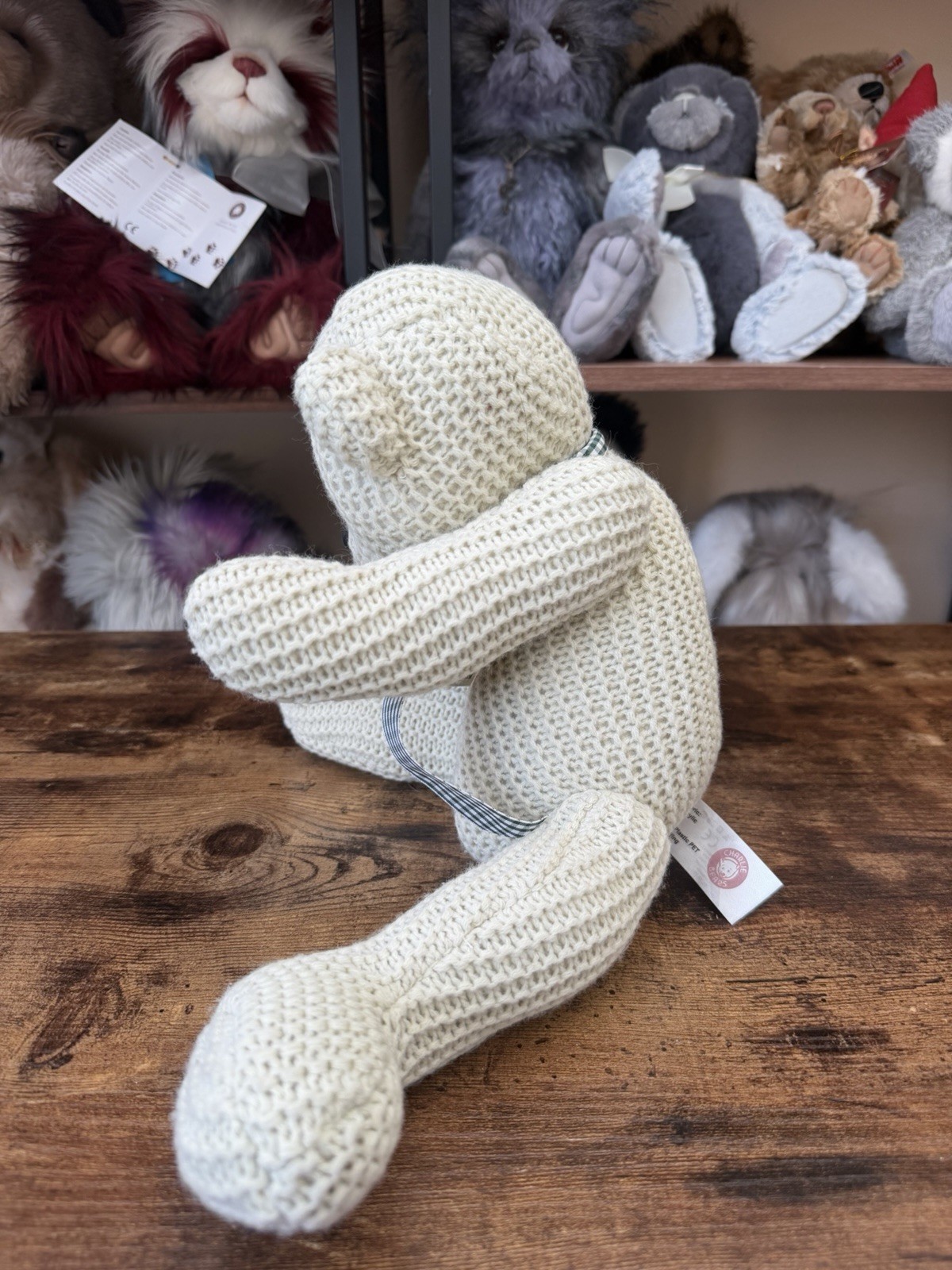 Charlie Bears Knotty knitted bear - Image 6