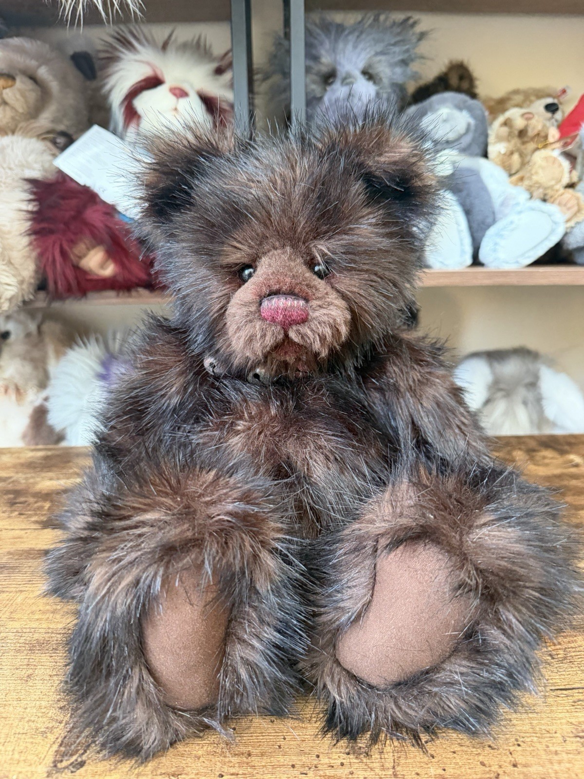 Charlie Bears Anniversary Edward Teddy Bear 16” Brown Plush LE 6000 CB114885